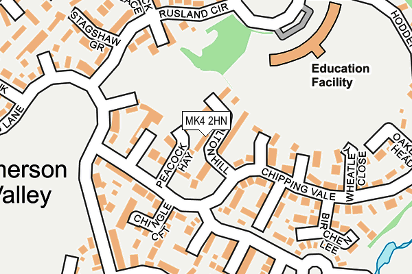 MK4 2HN map - OS OpenMap – Local (Ordnance Survey)