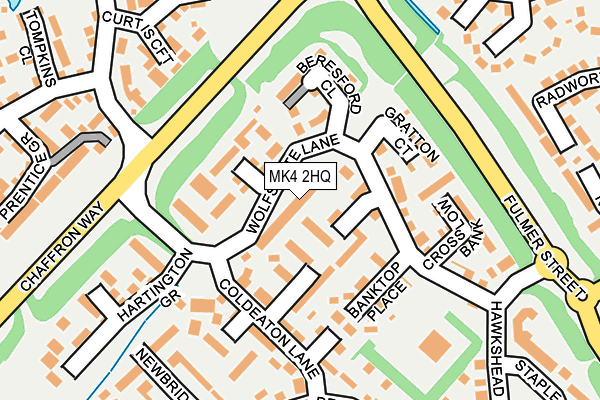 MK4 2HQ map - OS OpenMap – Local (Ordnance Survey)