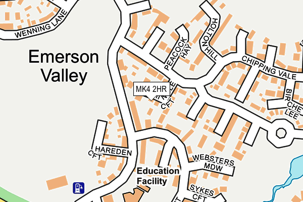 MK4 2HR map - OS OpenMap – Local (Ordnance Survey)