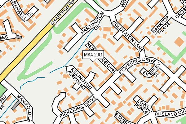 MK4 2JG map - OS OpenMap – Local (Ordnance Survey)