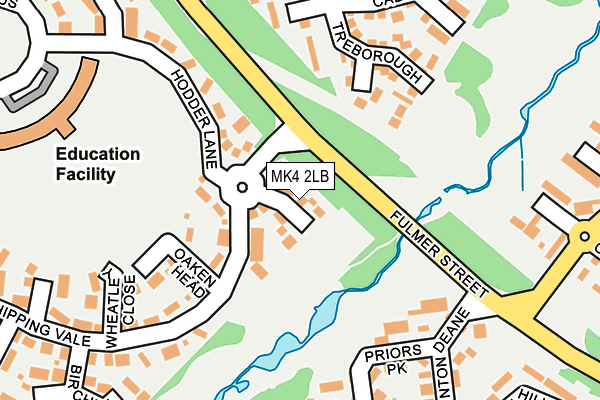 MK4 2LB map - OS OpenMap – Local (Ordnance Survey)