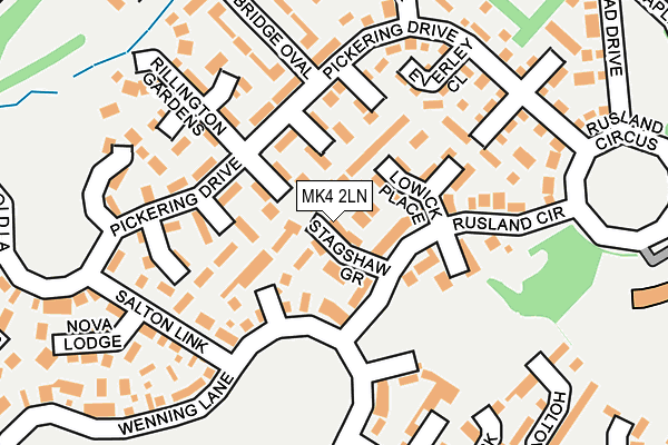 MK4 2LN map - OS OpenMap – Local (Ordnance Survey)