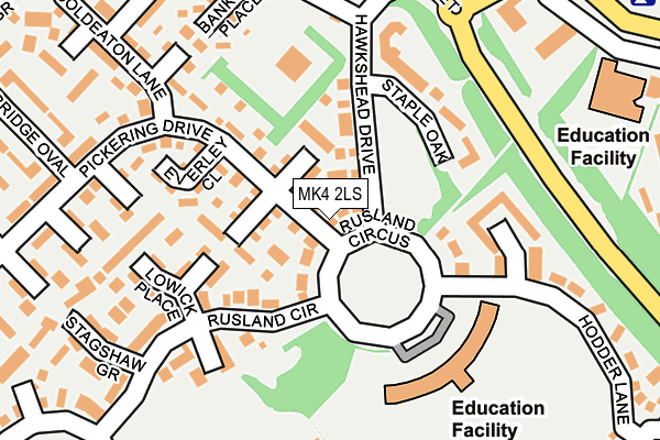 MK4 2LS map - OS OpenMap – Local (Ordnance Survey)