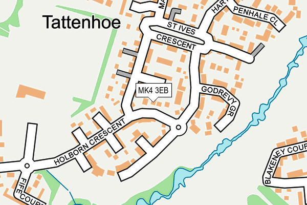 MK4 3EB map - OS OpenMap – Local (Ordnance Survey)