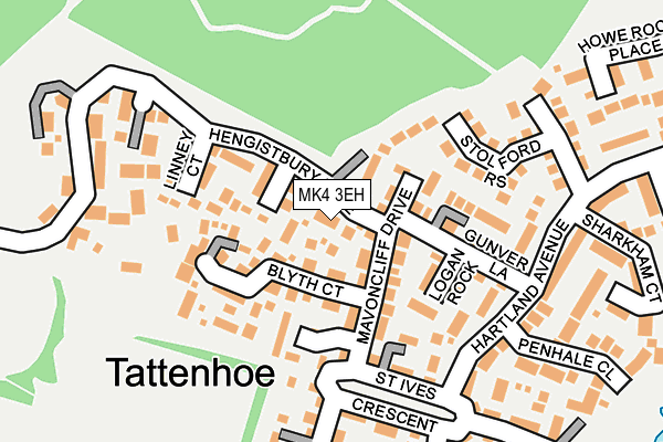 MK4 3EH map - OS OpenMap – Local (Ordnance Survey)