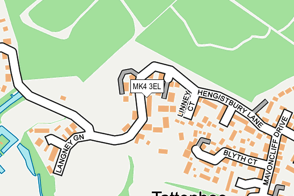 MK4 3EL map - OS OpenMap – Local (Ordnance Survey)