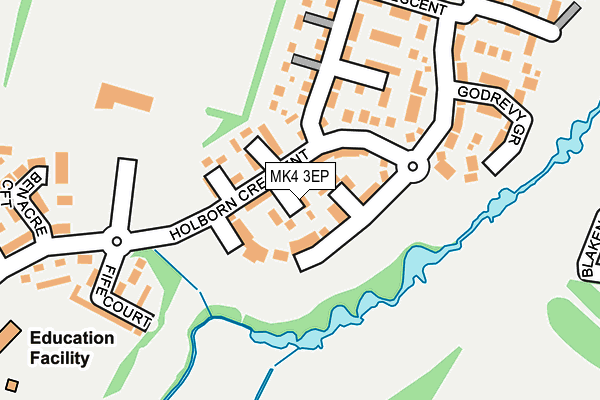 MK4 3EP map - OS OpenMap – Local (Ordnance Survey)