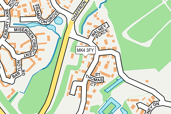 MK4 3FY map - OS OpenMap – Local (Ordnance Survey)