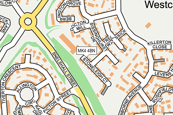 MK4 4BN map - OS OpenMap – Local (Ordnance Survey)