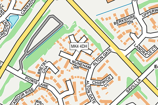 MK4 4DH map - OS OpenMap – Local (Ordnance Survey)