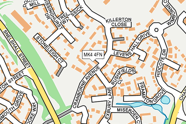 MK4 4FN map - OS OpenMap – Local (Ordnance Survey)