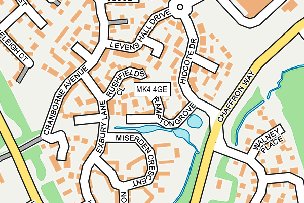 MK4 4GE map - OS OpenMap – Local (Ordnance Survey)