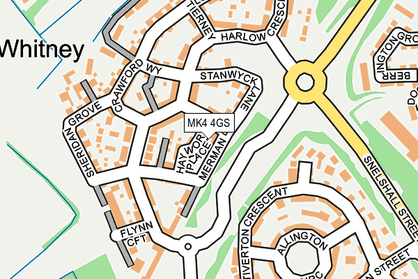 MK4 4GS map - OS OpenMap – Local (Ordnance Survey)