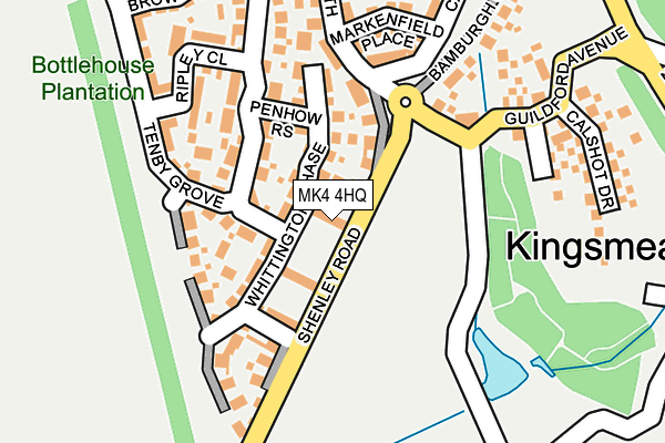MK4 4HQ map - OS OpenMap – Local (Ordnance Survey)