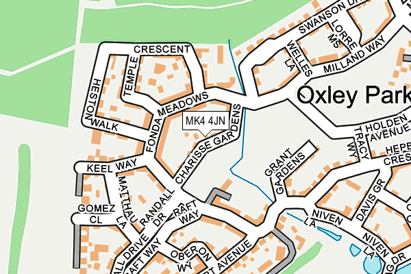 MK4 4JN map - OS OpenMap – Local (Ordnance Survey)