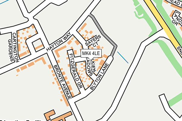 MK4 4LE map - OS OpenMap – Local (Ordnance Survey)