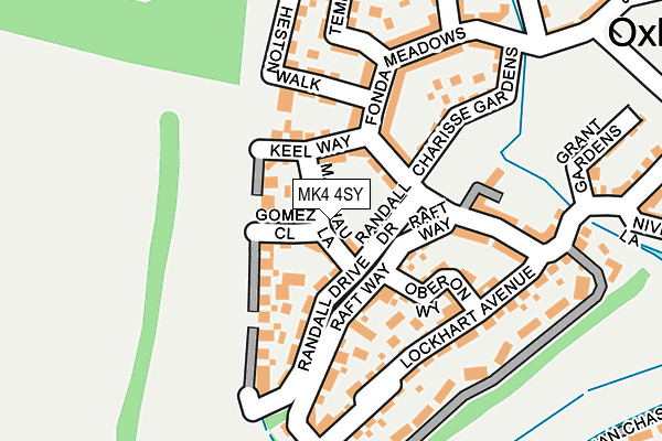 MK4 4SY map - OS OpenMap – Local (Ordnance Survey)