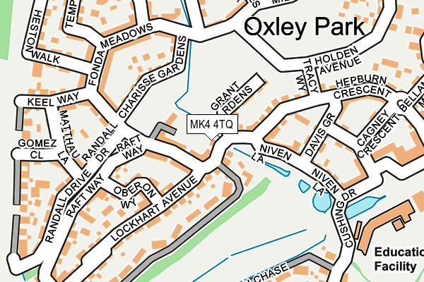 MK4 4TQ map - OS OpenMap – Local (Ordnance Survey)