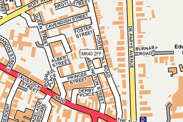 MK40 2FF map - OS OpenMap – Local (Ordnance Survey)