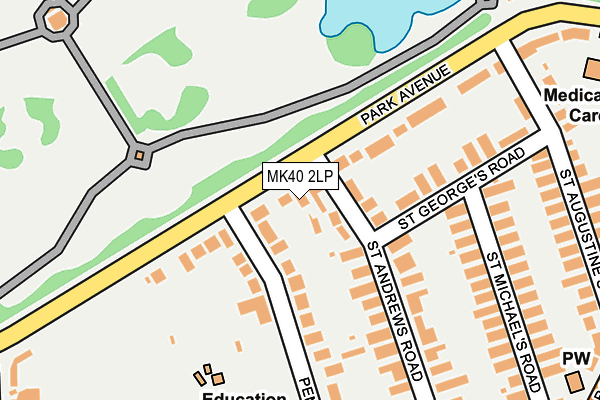 MK40 2LP map - OS OpenMap – Local (Ordnance Survey)