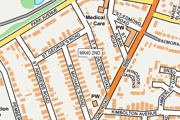 MK40 2ND map - OS OpenMap – Local (Ordnance Survey)