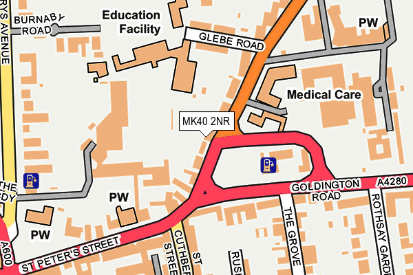 Map of PDWC LTD at local scale