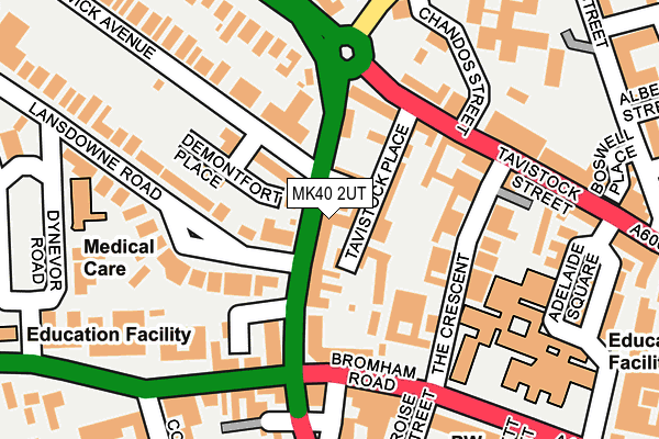 MK40 2UT map - OS OpenMap – Local (Ordnance Survey)