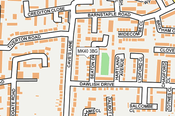 MK40 3BG map - OS OpenMap – Local (Ordnance Survey)