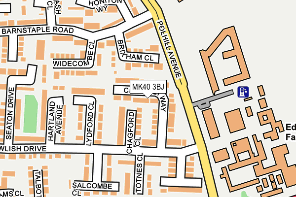 MK40 3BJ map - OS OpenMap – Local (Ordnance Survey)