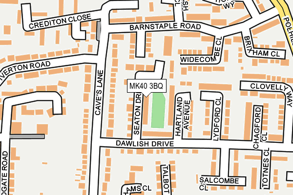 MK40 3BQ map - OS OpenMap – Local (Ordnance Survey)