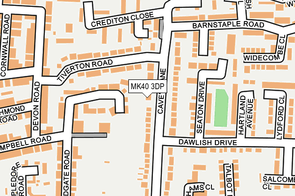 MK40 3DP map - OS OpenMap – Local (Ordnance Survey)