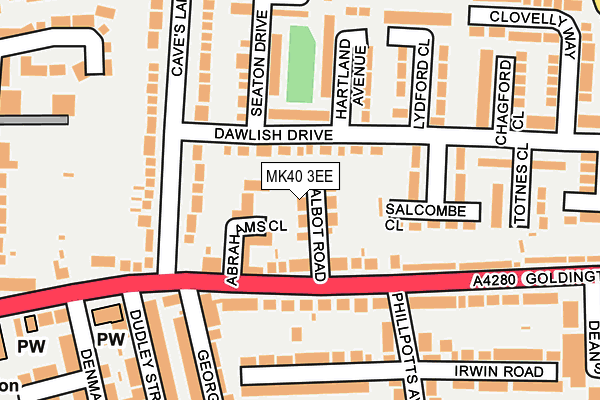 MK40 3EE map - OS OpenMap – Local (Ordnance Survey)