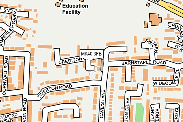 MK40 3FB map - OS OpenMap – Local (Ordnance Survey)