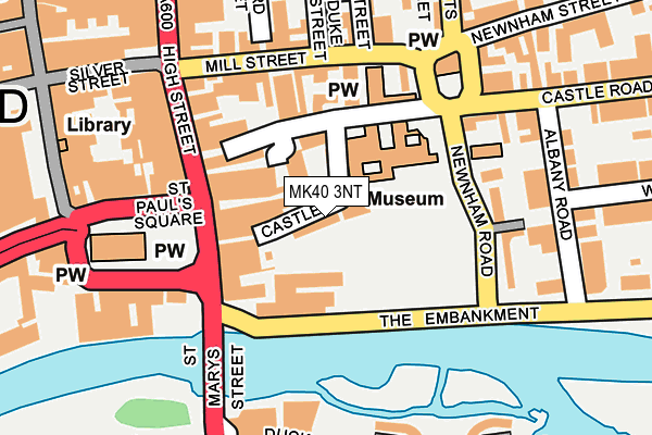 MK40 3NT map - OS OpenMap – Local (Ordnance Survey)