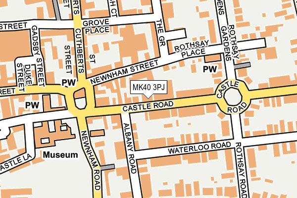 MK40 3PJ map - OS OpenMap – Local (Ordnance Survey)