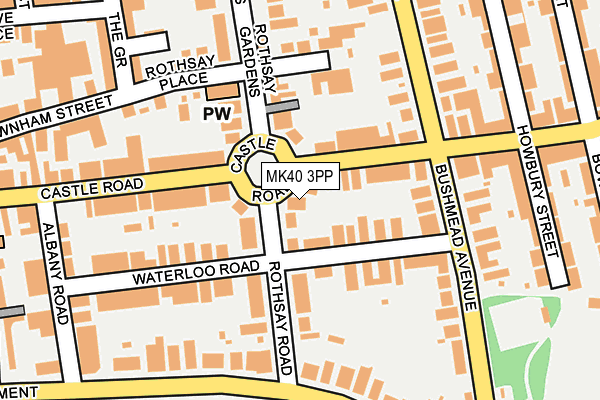 MK40 3PP map - OS OpenMap – Local (Ordnance Survey)