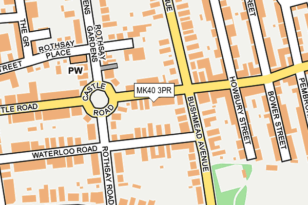 MK40 3PR map - OS OpenMap – Local (Ordnance Survey)