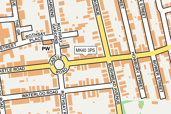 MK40 3PS map - OS OpenMap – Local (Ordnance Survey)