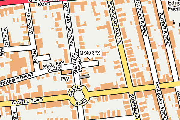 MK40 3PX map - OS OpenMap – Local (Ordnance Survey)