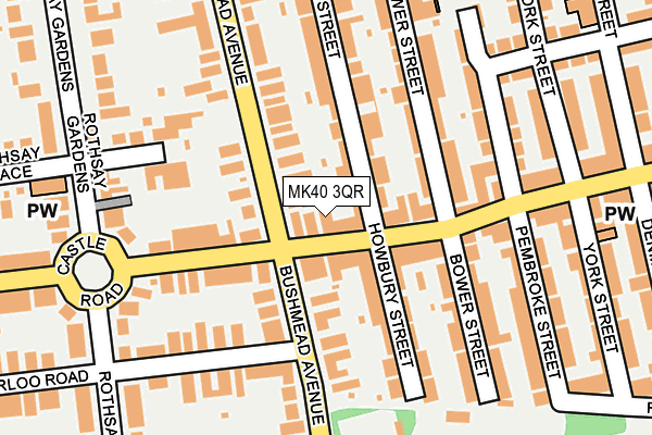 MK40 3QR map - OS OpenMap – Local (Ordnance Survey)