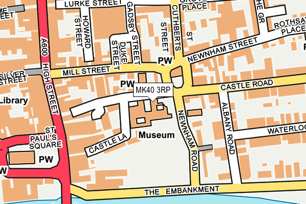 MK40 3RP map - OS OpenMap – Local (Ordnance Survey)