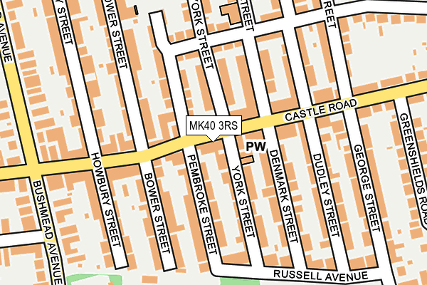 MK40 3RS map - OS OpenMap – Local (Ordnance Survey)