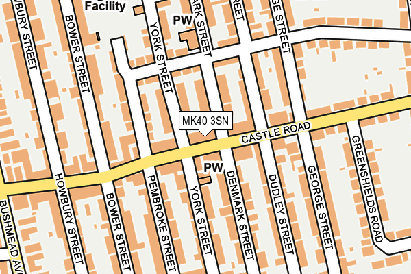 MK40 3SN map - OS OpenMap – Local (Ordnance Survey)