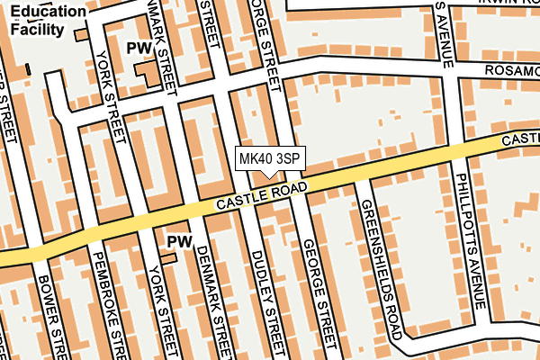 MK40 3SP map - OS OpenMap – Local (Ordnance Survey)