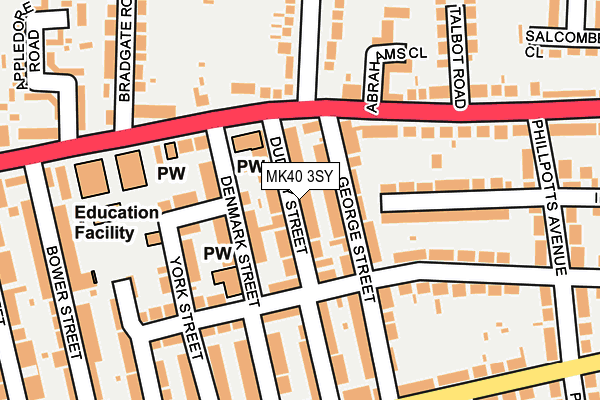 MK40 3SY map - OS OpenMap – Local (Ordnance Survey)