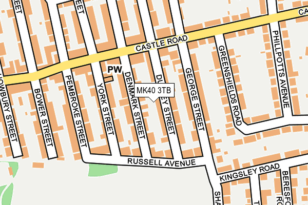 MK40 3TB map - OS OpenMap – Local (Ordnance Survey)