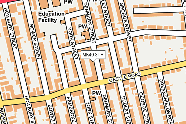 MK40 3TH map - OS OpenMap – Local (Ordnance Survey)