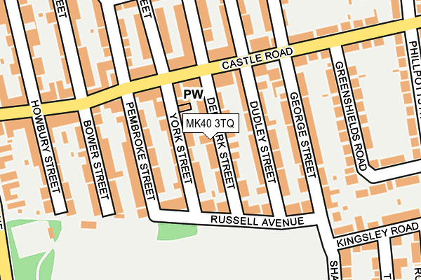 MK40 3TQ map - OS OpenMap – Local (Ordnance Survey)