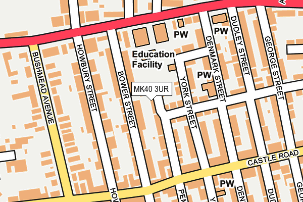 MK40 3UR map - OS OpenMap – Local (Ordnance Survey)