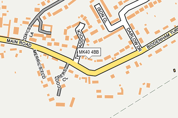 MK40 4BB map - OS OpenMap – Local (Ordnance Survey)